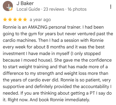 Google review by J Baker